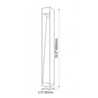 Serene 12V 3 watt Low Voltage Outdoor Landscape Bollard Path Light