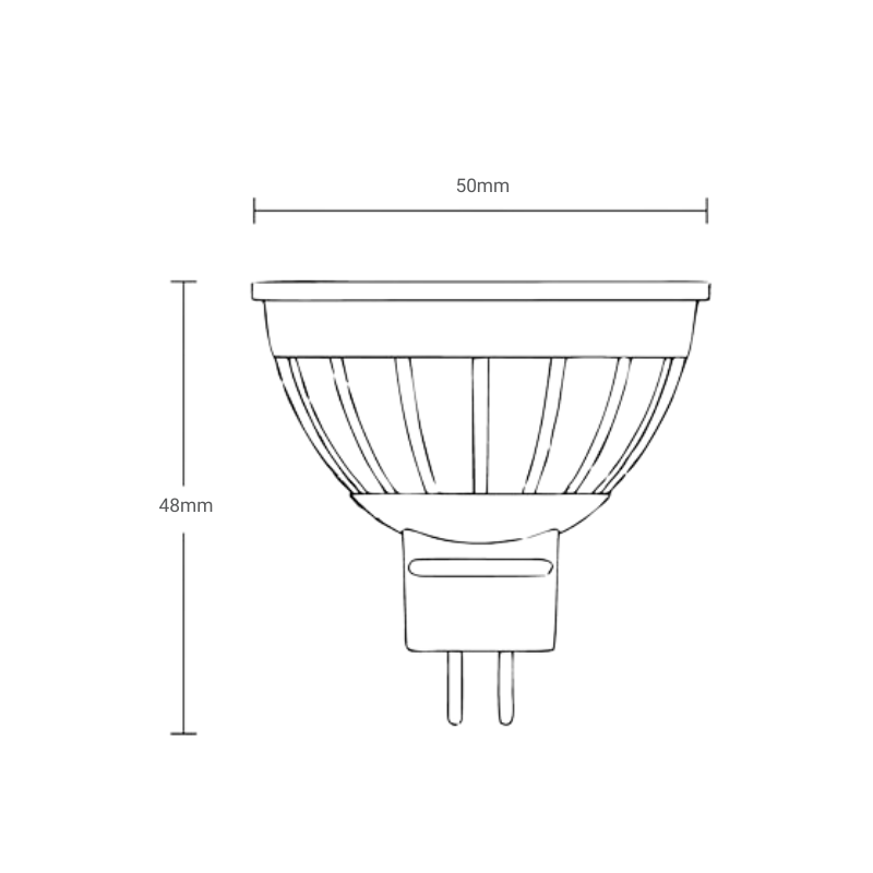 MR16 LED Lamp 6Watt 2700k 45 Degree Beam