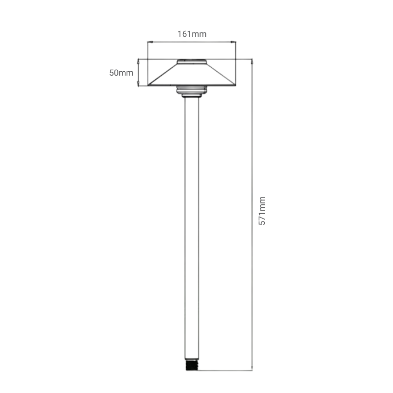 Helena LED Solid Brass Path Light