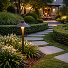 Elara Brass Landscape Path Light – Antique Bronze