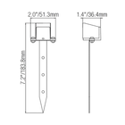 Thea Mini Integrated LED Landscape Niche Light
