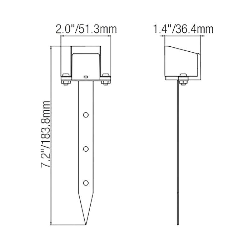 Thea Mini Integrated LED Landscape Niche Light